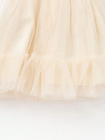 Balabala Kids' Dress Girls' Outfit Kids' New Year Red Dress Stylish Tulle Princess Dress Balabala Kids' Dress Girls' Outfit Kids' New Year Red Dress Stylish Tulle Princess Dress