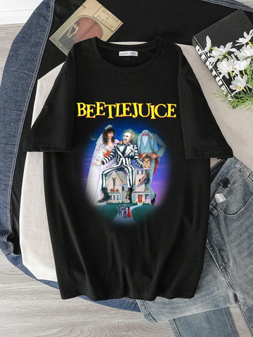 Casual Loose Crew Neck Short Sleeve Women T-Shirt, Suitable For Summer Casual Loose Crew Neck Short Sleeve Women T-Shirt, Suitable For Summer