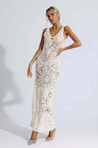 Bianca White Cutout Bodycon Maxi Dress Bianca White Cutout Bodycon Maxi Dress
