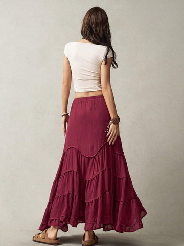 Bohemela Vacation Style Women's Long Fish Tail Skirt Bohemela Vacation Style Women's Long Fish Tail Skirt