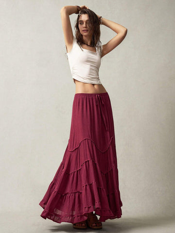 Bohemela Vacation Style Women's Long Fish Tail Skirt Bohemela Vacation Style Women's Long Fish Tail Skirt