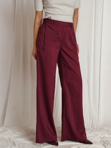 COSMINA Women's Solid Color Casual Pants, Minimalist Style For Everyday Wear COSMINA Women's Solid Color Casual Pants, Minimalist Style For Everyday Wear