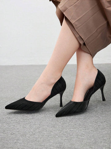 Pointed Toe High Heel Black Elegant Women High Heel Shoes For Christmas Pointed Toe High Heel Black Elegant Women High Heel Shoes For Christmas