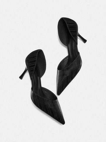 Pointed Toe High Heel Black Elegant Women High Heel Shoes For Christmas Pointed Toe High Heel Black Elegant Women High Heel Shoes For Christmas