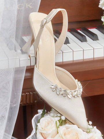 Ladies' Apricot, Nude, And Ivory Colored Elegant High Heels For Dressy Occasions. Ladies' Apricot, Nude, And Ivory Colored Elegant High Heels For Dressy Occasions.