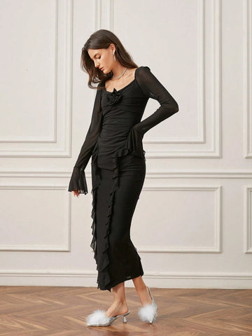 Pointed Toe Low Heel Slip On Fluffy Decor Stylish & Comfortable Spring/Fall Pointed Toe Low Heel Slip On Fluffy Decor Stylish & Comfortable Spring/Fall