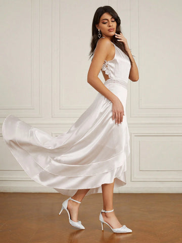 CUCCOO HITCHD Pointed Toe Stiletto High Heels For Women, White Wedding Shoes With Hollow Pearl Buckle And Bowknot Decoration CUCCOO HITCHD Pointed Toe Stiletto High Heels For Women, White Wedding Shoes With Hollow Pearl Buckle And Bowknot Decoration