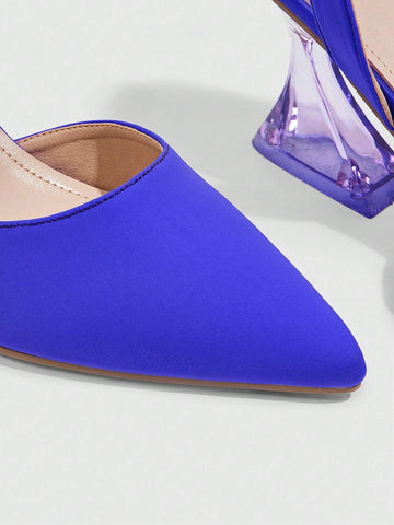 Women's Pointed Toe Hollowed-Out Crystal High Heel Pumps Women's Pointed Toe Hollowed-Out Crystal High Heel Pumps