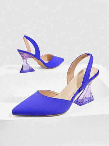 Women's Pointed Toe Hollowed-Out Crystal High Heel Pumps Women's Pointed Toe Hollowed-Out Crystal High Heel Pumps