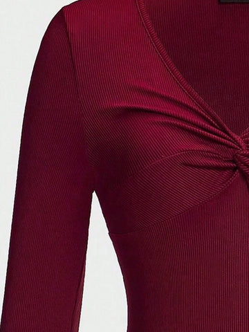 Crew Neck Long Sleeve Inner Shirt For Women, Sexy Style Layering Top Crew Neck Long Sleeve Inner Shirt For Women, Sexy Style Layering Top