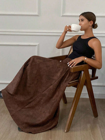 DAZY 1pc Women's Tie-Dye Pattern Loose Skirt With Zipper DAZY 1pc Women's Tie-Dye Pattern Loose Skirt With Zipper