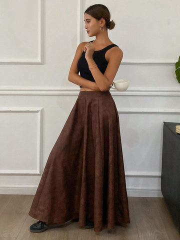 DAZY 1pc Women's Tie-Dye Pattern Loose Skirt With Zipper DAZY 1pc Women's Tie-Dye Pattern Loose Skirt With Zipper