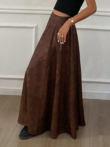 DAZY 1pc Women's Tie-Dye Pattern Loose Skirt With Zipper DAZY 1pc Women's Tie-Dye Pattern Loose Skirt With Zipper