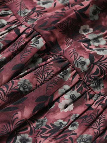 DAZY Allover Ditsy Floral Pleated Skirt For Women, Minimalist Fashion Casual Daily Wear DAZY Allover Ditsy Floral Pleated Skirt For Women, Minimalist Fashion Casual Daily Wear