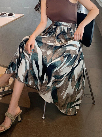 DAZY Allover Print High Waist Skirt DAZY Allover Print High Waist Skirt