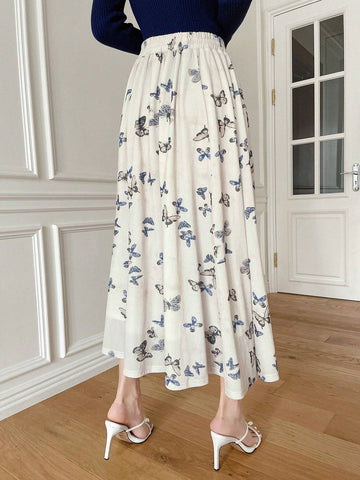 DAZY Butterfly Printed Casual Skirt DAZY Butterfly Printed Casual Skirt