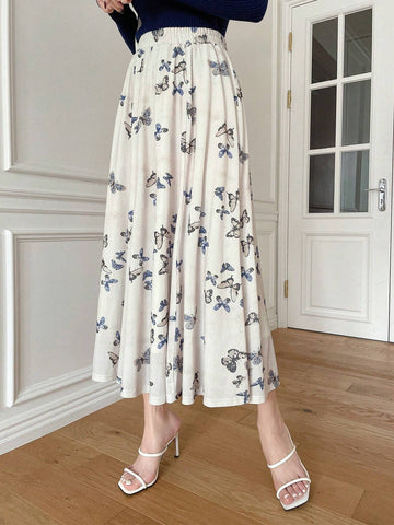 DAZY Butterfly Printed Casual Skirt DAZY Butterfly Printed Casual Skirt