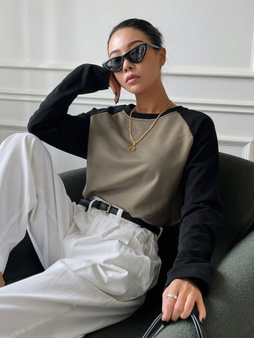 Colorblock Raglan Sleeve Tee Colorblock Raglan Sleeve Tee