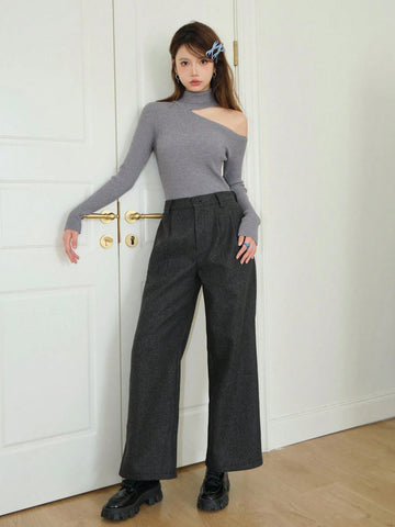 DAZY Fold Pleated Wide Leg Pants DAZY Fold Pleated Wide Leg Pants
