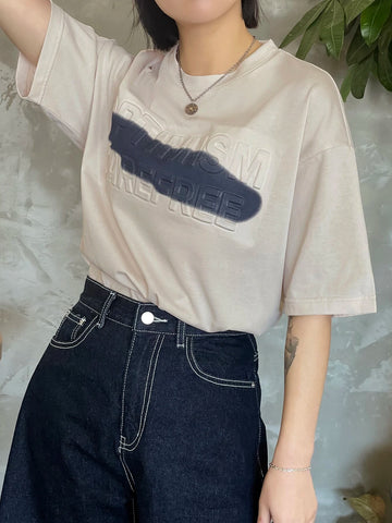 Letter Graphic Oversized Tee Letter Graphic Oversized Tee