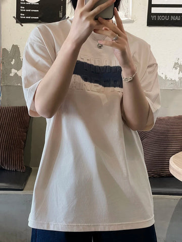 Letter Graphic Oversized Tee Letter Graphic Oversized Tee