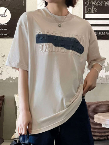 Letter Graphic Oversized Tee Letter Graphic Oversized Tee