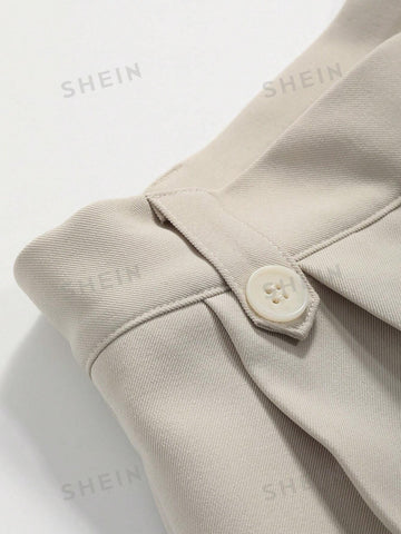 DAZY Plicated Detail Rolled Hem Shorts DAZY Plicated Detail Rolled Hem Shorts