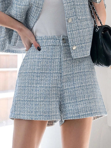 DAZY Tweed Wide Leg Shorts DAZY Tweed Wide Leg Shorts