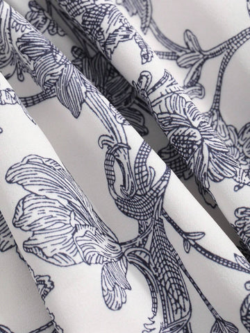 DAZY Women 2pcs Floral Printed Sleeveless Top And A-Line Skirt Set DAZY Women 2pcs Floral Printed Sleeveless Top And A-Line Skirt Set