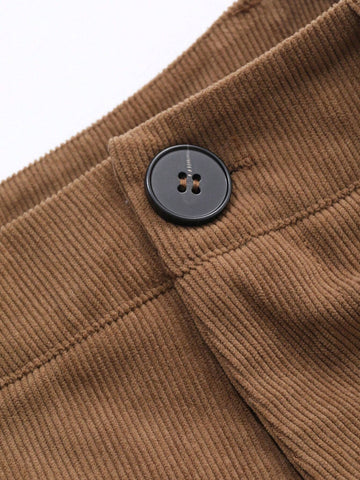 DAZY Women Casual High Waist A-Line Corduroy Shorts DAZY Women Casual High Waist A-Line Corduroy Shorts