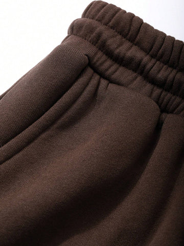 DAZY Women Solid Color Front Tie Pocket Simple Casual Pants, Daily Wear DAZY Women Solid Color Front Tie Pocket Simple Casual Pants, Daily Wear