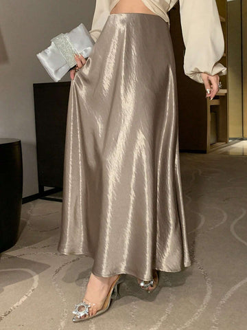 DAZY Women's Metal Texture Skirt, Suitable For Spring/Summer, Valentine's Day, Chinese New Year DAZY Women's Metal Texture Skirt, Suitable For Spring/Summer, Valentine's Day, Chinese New Year