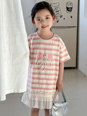 DAZY Young Girl' Striped Casual Dress DAZY Young Girl' Striped Casual Dress