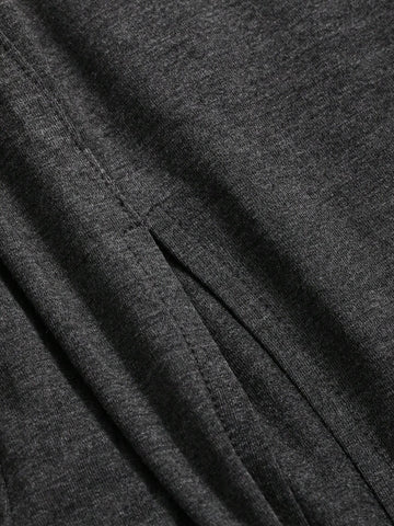 Dazy-Less Women's Round Neck Short Sleeve Asymmetrical Hem Top And Long Skirt Set Dazy-Less Women's Round Neck Short Sleeve Asymmetrical Hem Top And Long Skirt Set