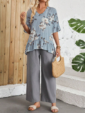 EMERY ROSE Emery Rose Summer Outfits Set Women Two Piece Sets Teacher Outfits EMERY ROSE Emery Rose Summer Outfits Set Women Two Piece Sets Teacher Outfits