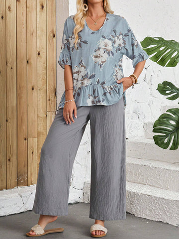 EMERY ROSE Emery Rose Summer Outfits Set Women Two Piece Sets Teacher Outfits EMERY ROSE Emery Rose Summer Outfits Set Women Two Piece Sets Teacher Outfits