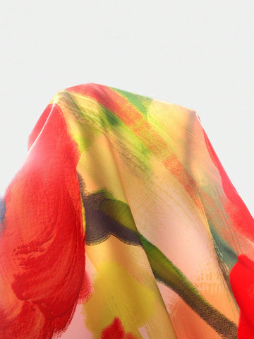 EMERY ROSE Women's Casual Summer Floral Jumpsuit With Tie Straps EMERY ROSE Women's Casual Summer Floral Jumpsuit With Tie Straps