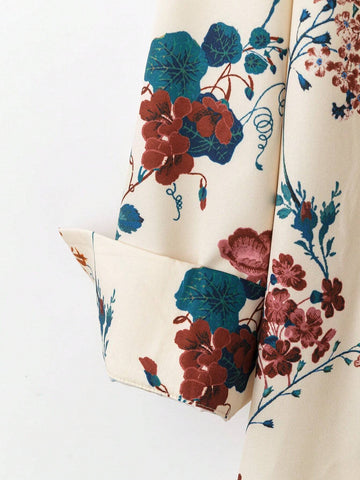 EMERY ROSE Women's Floral Print Long Sleeve Elegant Country Style Blouse, Autumn EMERY ROSE Women's Floral Print Long Sleeve Elegant Country Style Blouse, Autumn