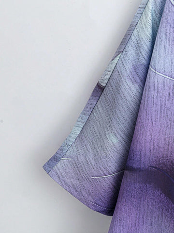 EMERY ROSE Women's Random Printed Simple Daily Shirt Summer Women Blouses EMERY ROSE Women's Random Printed Simple Daily Shirt Summer Women Blouses