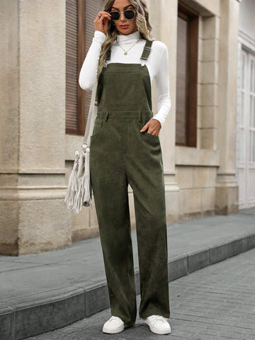 EMERY ROSE Women's Solid Color Casual Wide Leg Jumpsuit With Pockets, Summer EMERY ROSE Women's Solid Color Casual Wide Leg Jumpsuit With Pockets, Summer