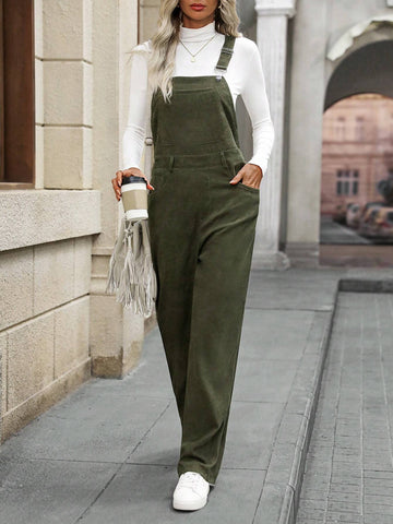 EMERY ROSE Women's Solid Color Casual Wide Leg Jumpsuit With Pockets, Summer EMERY ROSE Women's Solid Color Casual Wide Leg Jumpsuit With Pockets, Summer