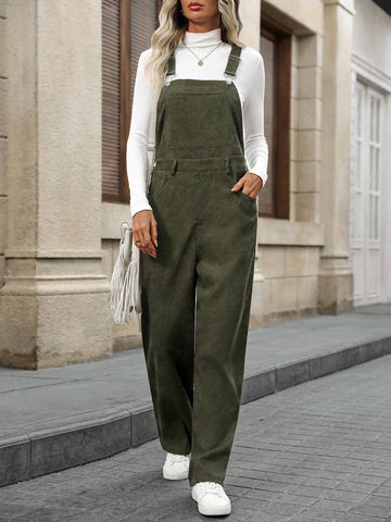 EMERY ROSE Women's Solid Color Casual Wide Leg Jumpsuit With Pockets, Summer EMERY ROSE Women's Solid Color Casual Wide Leg Jumpsuit With Pockets, Summer