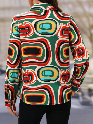 EMERY ROSE Women's Spring & Autumn Long Sleeve Striped Casual Blouse EMERY ROSE Women's Spring & Autumn Long Sleeve Striped Casual Blouse