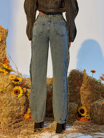 Eleanore Wave Denim Pants Eleanore Wave Denim Pants