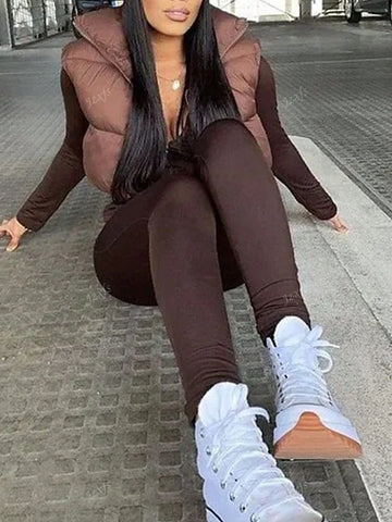 Elegant Casual Solid Black Long Sleeve Jumpsuit, V-Neck Elegant Casual Solid Black Long Sleeve Jumpsuit, V-Neck