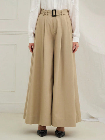 Enchnt Winter Romantic Women's Casual Solid Large Wide Leg Pants,For Christmas Party&Romantic Dinner Dates,Versatile For Everyday Use Enchnt Winter Romantic Women's Casual Solid Large Wide Leg Pants,For Christmas Party&Romantic Dinner Dates,Versatile For Everyday Use