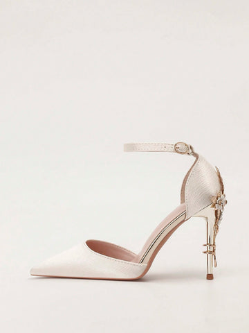 European Style Luxury Sexy Women Shoes, Fashion Metal Floral Thin High Heel Wedding Shoes European Style Luxury Sexy Women Shoes, Fashion Metal Floral Thin High Heel Wedding Shoes