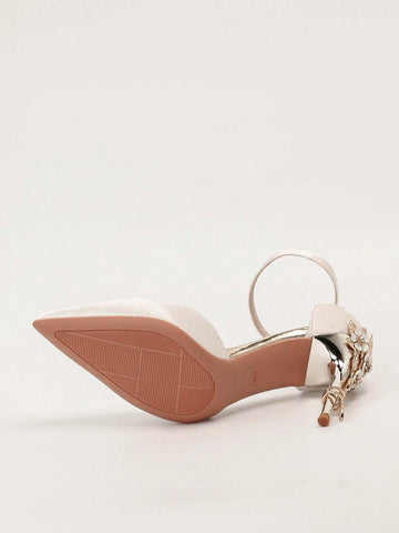 European Style Luxury Sexy Women Shoes, Fashion Metal Floral Thin High Heel Wedding Shoes European Style Luxury Sexy Women Shoes, Fashion Metal Floral Thin High Heel Wedding Shoes