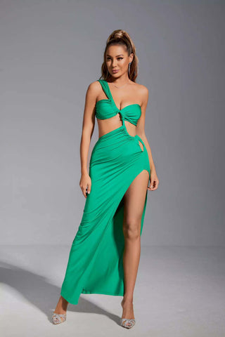 Evie Green Backless Maxi Dress Evie Green Backless Maxi Dress