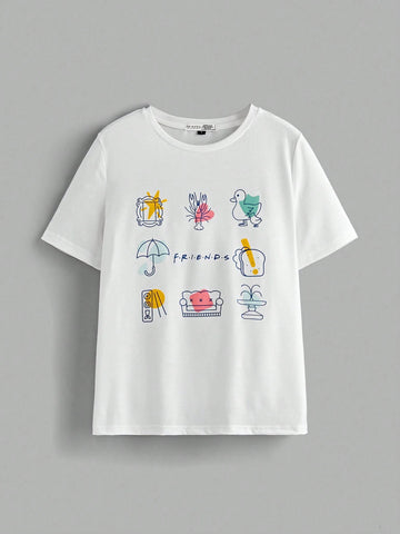 Women's Casual Loose Crew Neck Short Sleeve T-Shirt, Summer,Graphic Tee Women's Casual Loose Crew Neck Short Sleeve T-Shirt, Summer,Graphic Tee